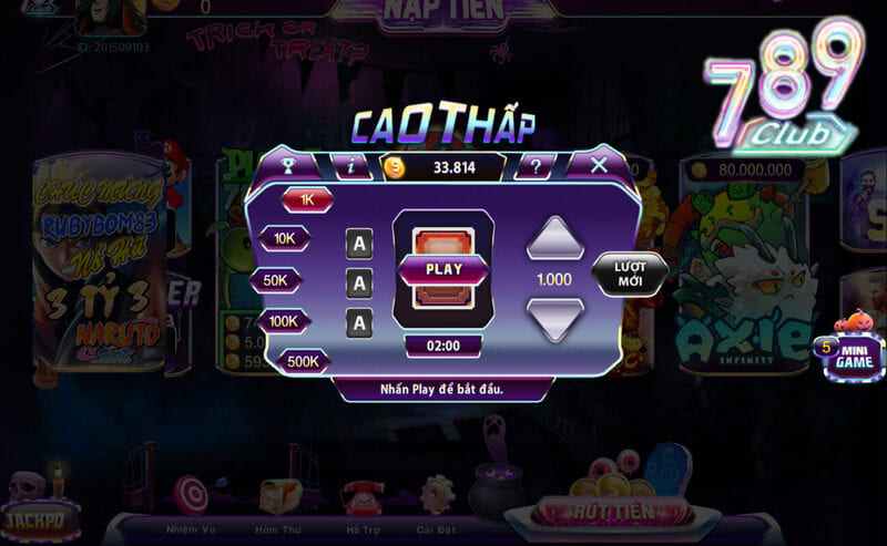 Cao Thấp - Trải nghiệm sòng bài đẳng cấp ngay tại nhà 3 Nắm vững các bước đặt cược tại hệ thống